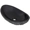 Novatto Absolute Natural Granite Slipper Vessel Sink and Brushed Nickel Umbrella Drain NOSV-ASBN - alternate 4